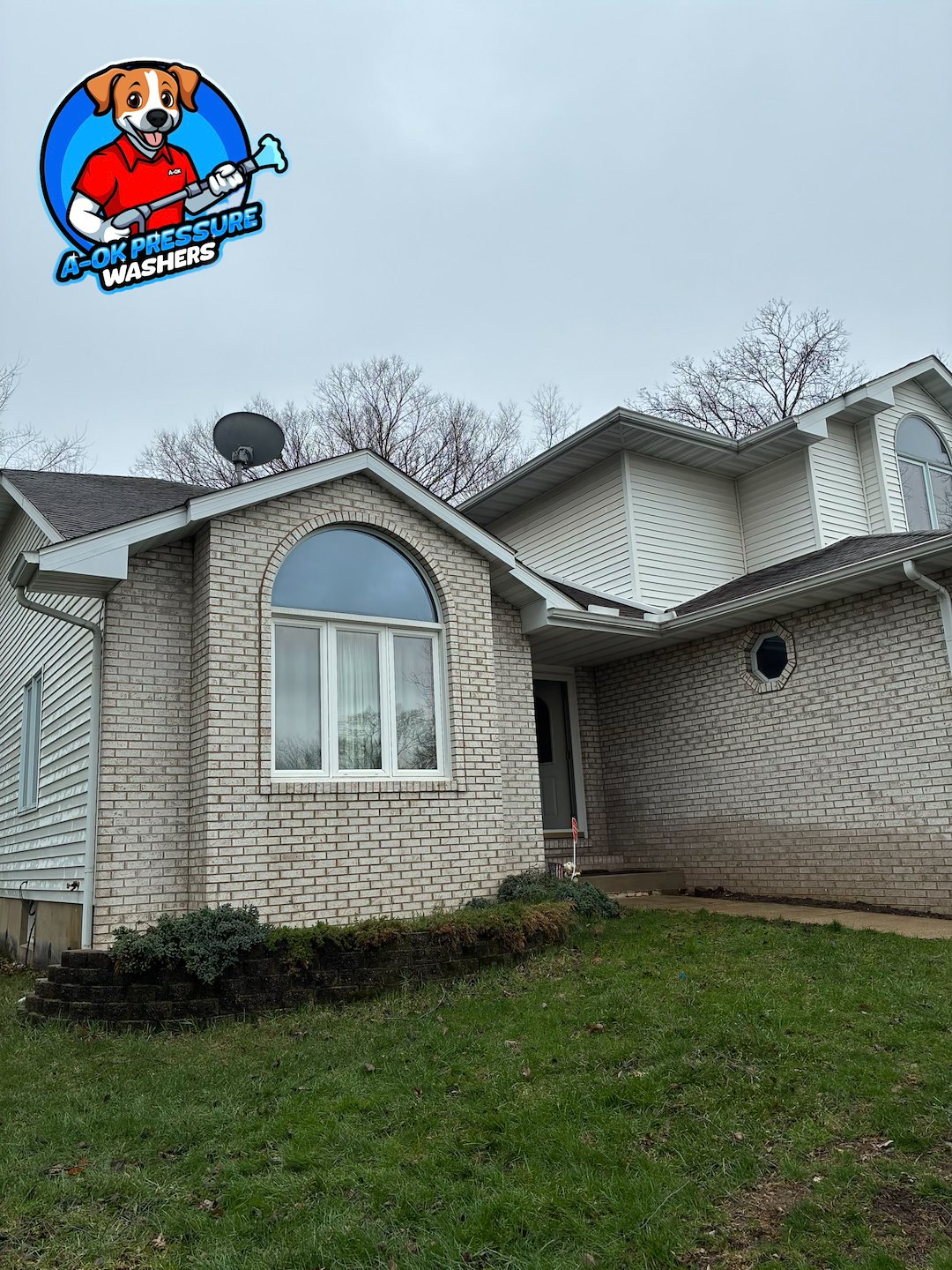 Full House Soft Wash Transformation in Crown Point, IN