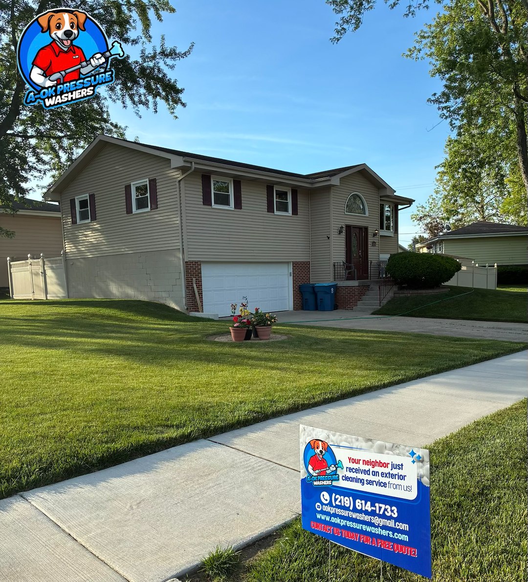 House Washing, Vinyl Fence Cleaning, and Deck Preparation Service in Northwest Indiana